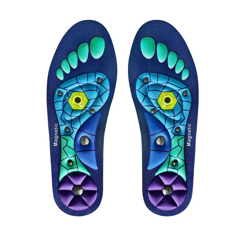 Magnetic Therapy Massage Insoles Men Foot Acupoint Massage Insoles Arch Support Orthopedic insole Comfort Shoe Pads 1Pair/2Pair