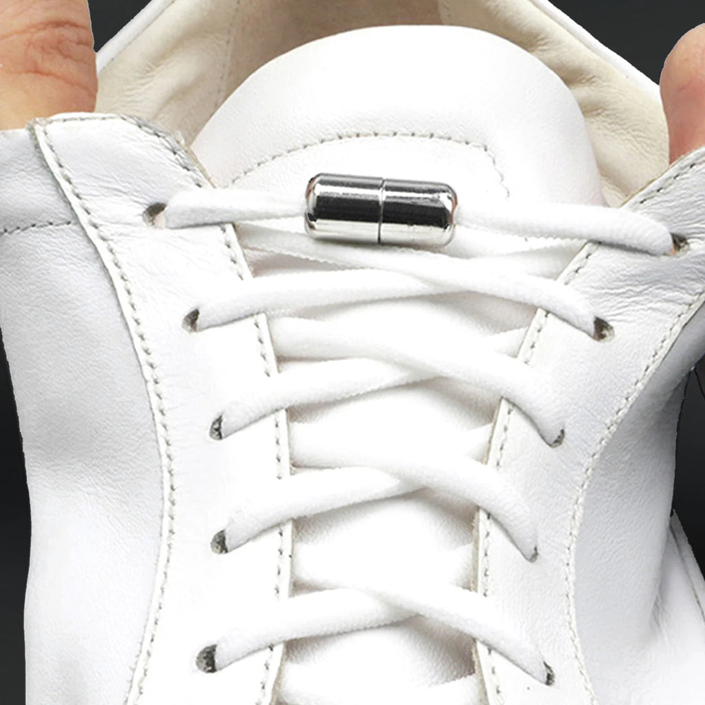 1pair Laces Closure, Metal Capsules,  Metal Capsule Lock, Lazy Metal Capsule Laces, Capsule Closure, Lazy Shoelaces for Trainers