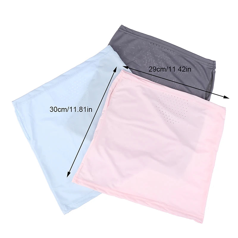 Summer Sunscreen Ice Silk Mask Neck UV Protection Face Cover Sunscreen Face With Brim Outdoor Cycling Sun Protection Hats Caps