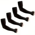 4 Pairs Summer Ice Silk Sun Protection Ice Sleeve Unisex Fashion Outdoor Sports Cycling Driving Sun Protection Arm Sleeve