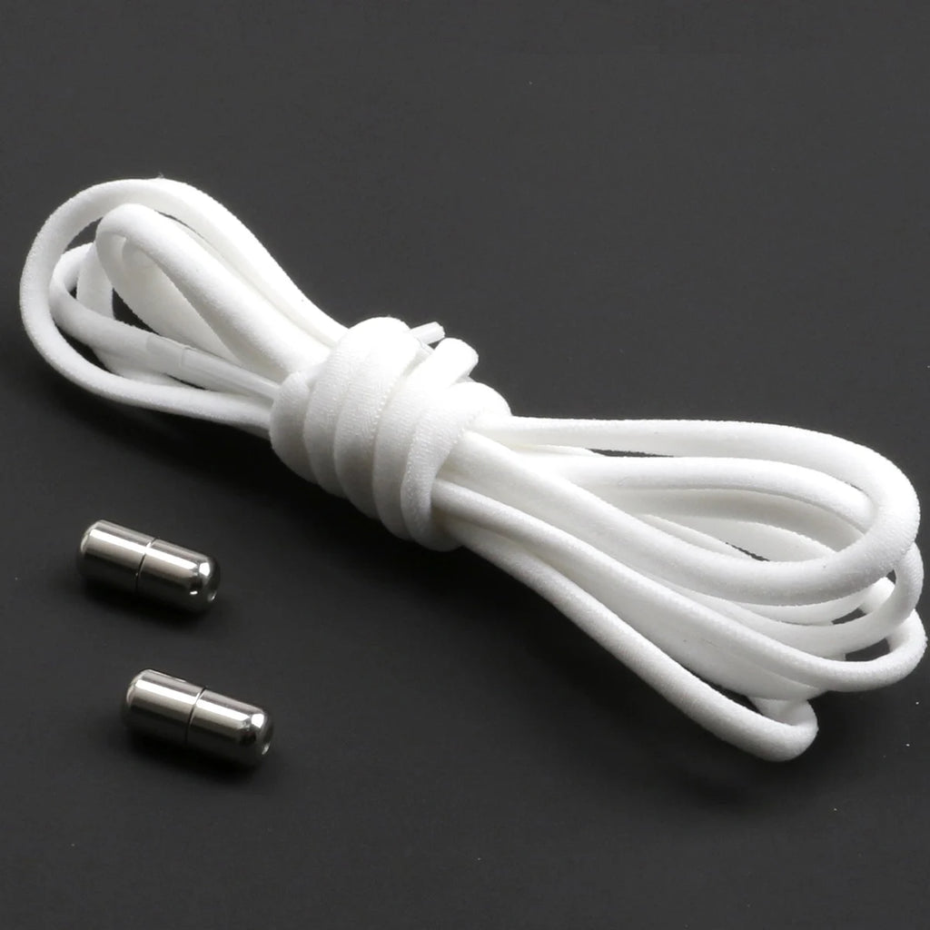 1pair Laces Closure, Metal Capsules,  Metal Capsule Lock, Lazy Metal Capsule Laces, Capsule Closure, Lazy Shoelaces for Trainers