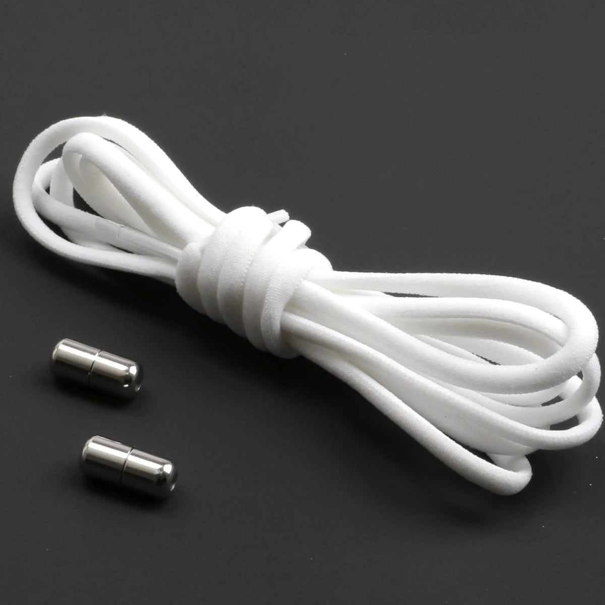 1pair Laces Closure, Metal Capsules,  Metal Capsule Lock, Lazy Metal Capsule Laces, Capsule Closure, Lazy Shoelaces for Trainers