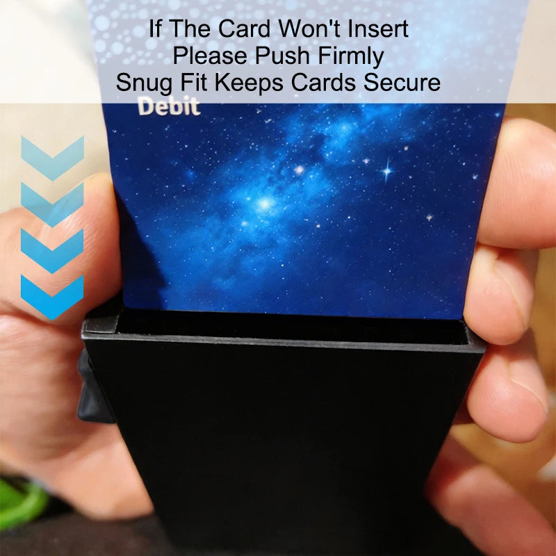 Rfid Business Credit Card Holder Men Thin Slim Minimalist Wallets Luxury Metal Bank Visit Cardholer Case Wallet for Men Carteras