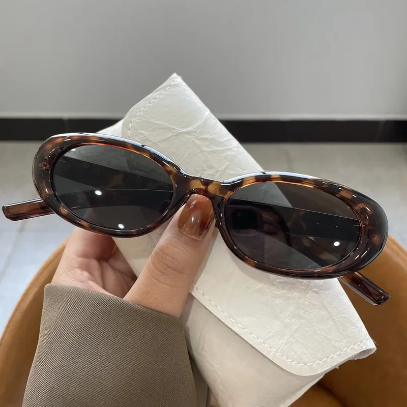 New Small Frame Oval Shape Sunglasses Classic Men's Vintage Sun Glasses Women Outdoor Leisure Eyewear UV400