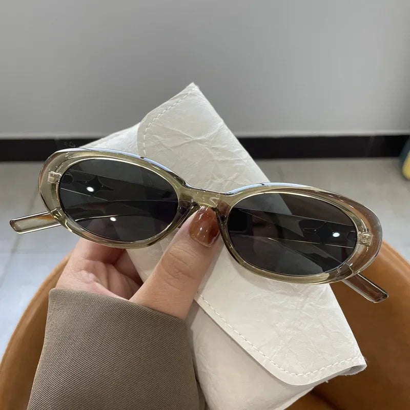 New Small Frame Oval Shape Sunglasses Classic Men's Vintage Sun Glasses Women Outdoor Leisure Eyewear UV400