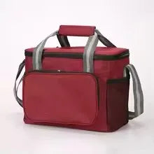 Large Insulated Lunch Bag Black Waterproof Leak-proof Thickened Handheld/Shoulder Carry Outdoor Picnic Lunch Bag