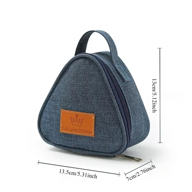 portable triangle insulation bag Rice and vegetable roll bag lunch bag milk sandwich egg breakfast bag insulation bag
